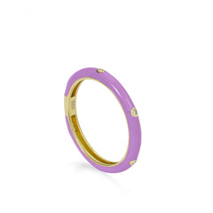 Anillo · Anillo esmalte triple circonita en tono violeta