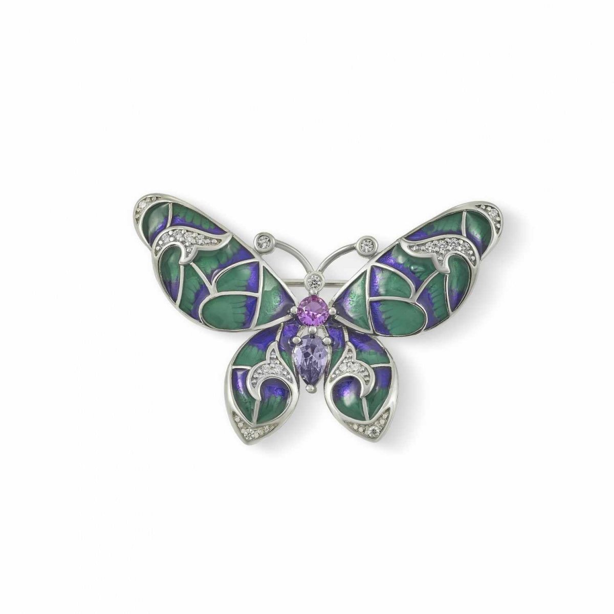 Broche · Broche de plata diseño mariposa