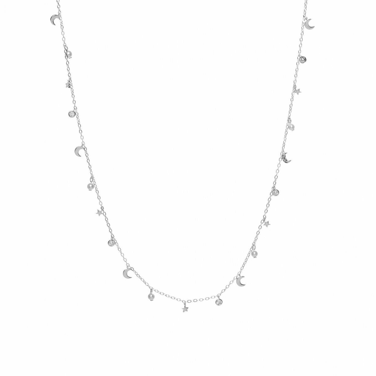 Collar · Collares con colgantes en plata diseño variado