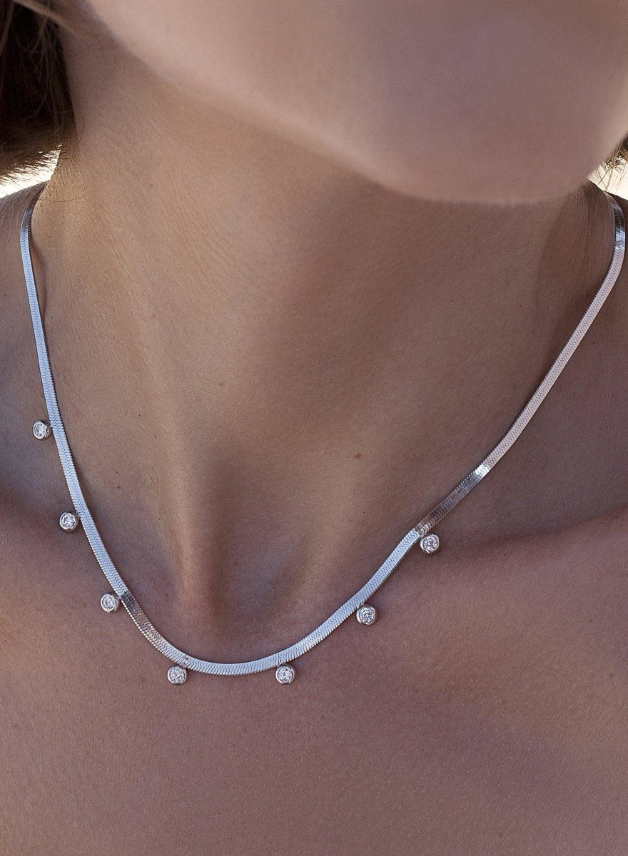 Collar · Collares con colgantes plata  diseño snake