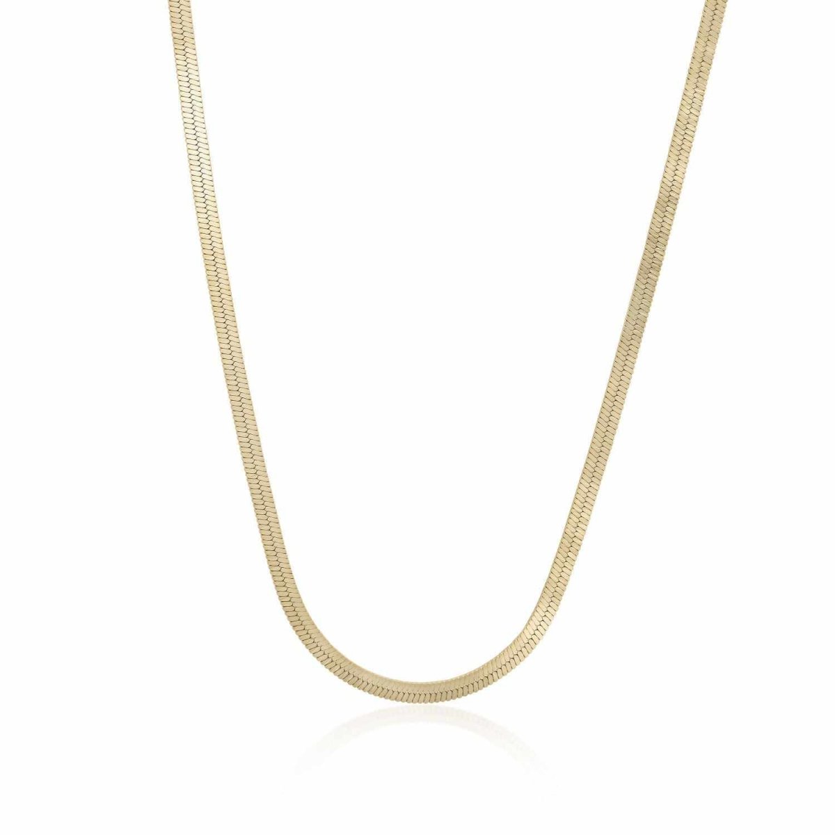 Collar · Collares cortos de plata bañada en oro diseño snake