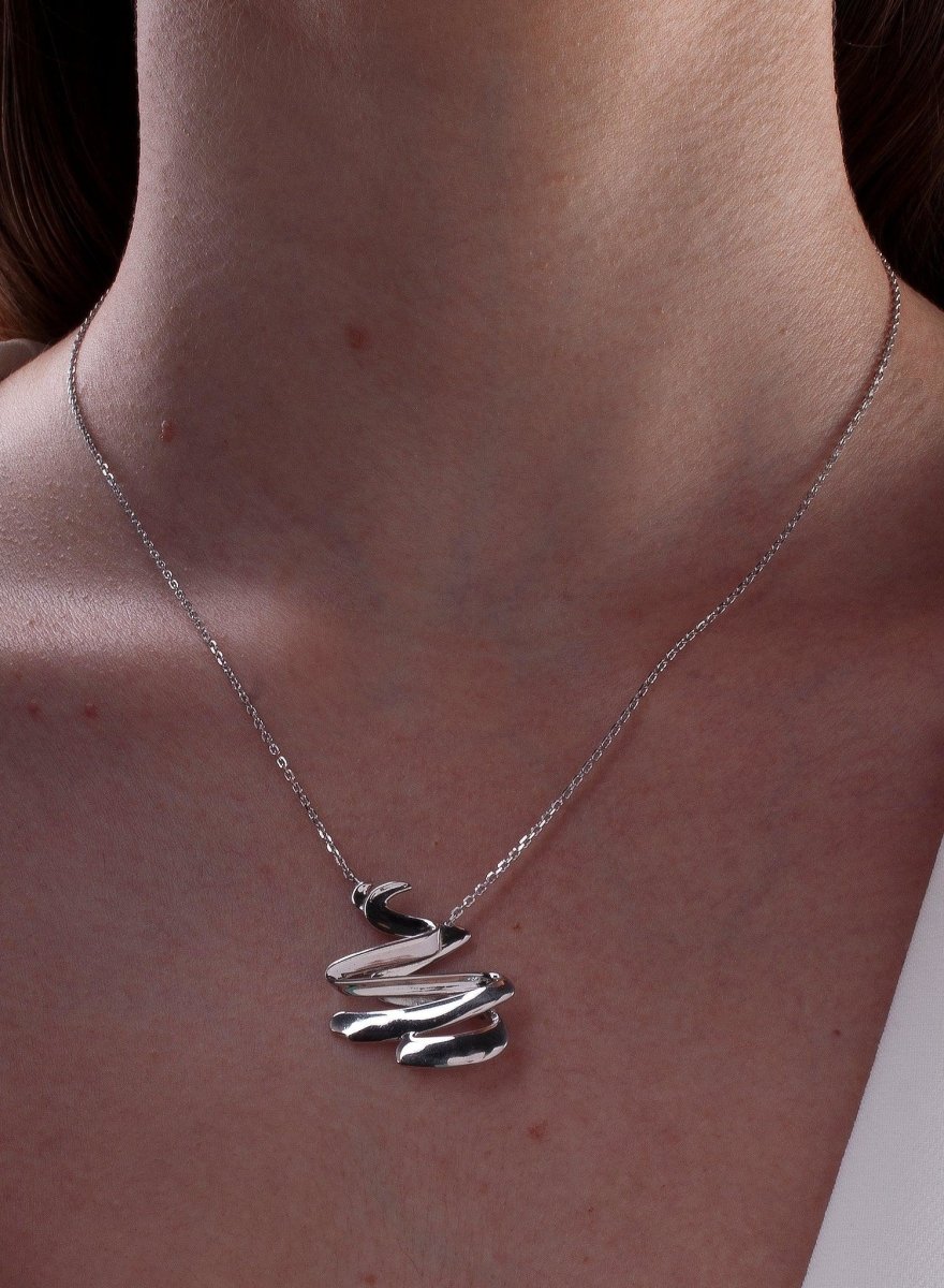 Necklace - Necklaces - Original silver necklaces with snake design