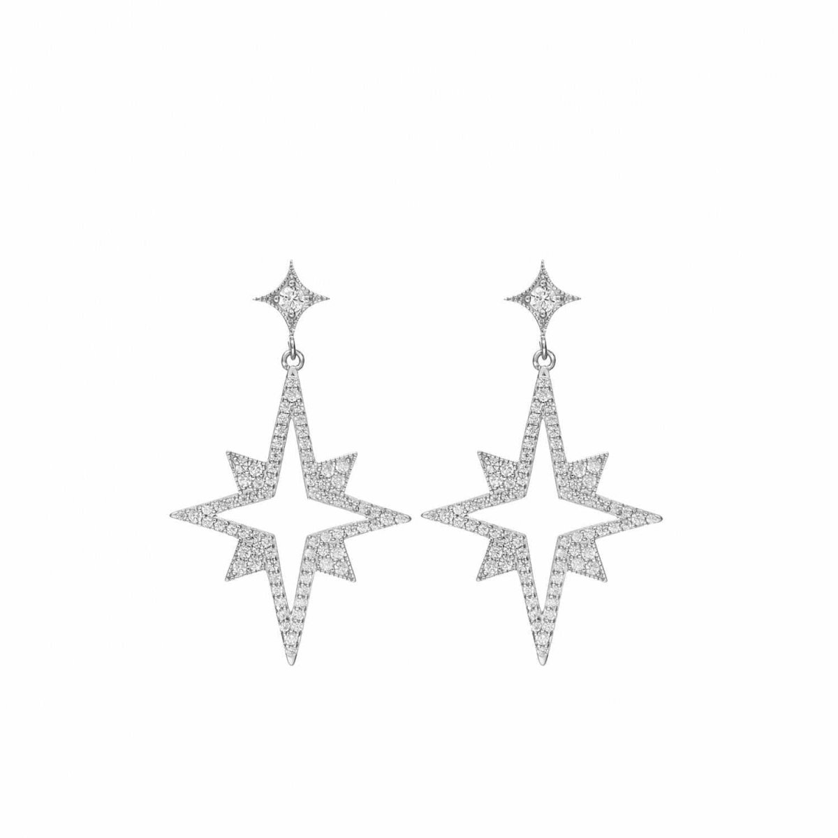 Pendiente · Pendientes originales diseño de destello y estrella