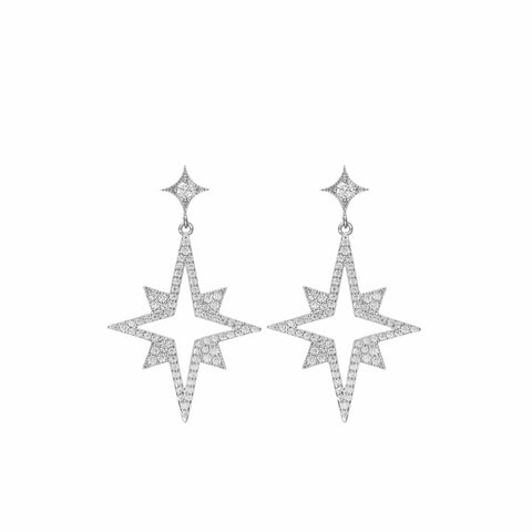 Pendiente · Pendientes originales diseño de destello y estrella