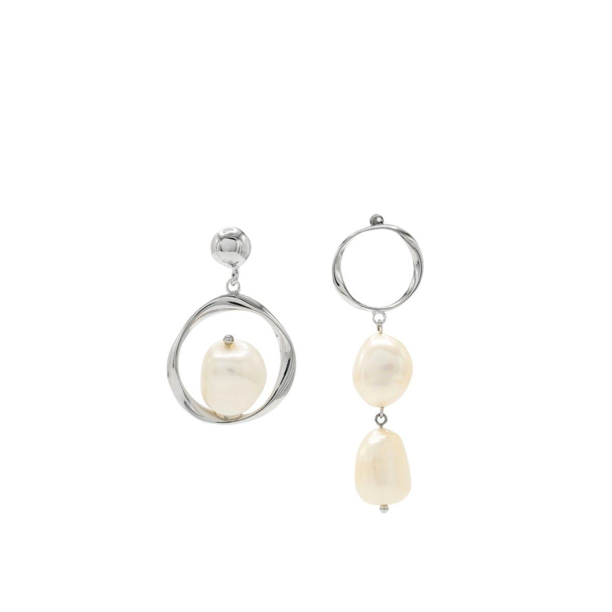 Pendiente · Pendientes perlas diseño colgante desigual líquido