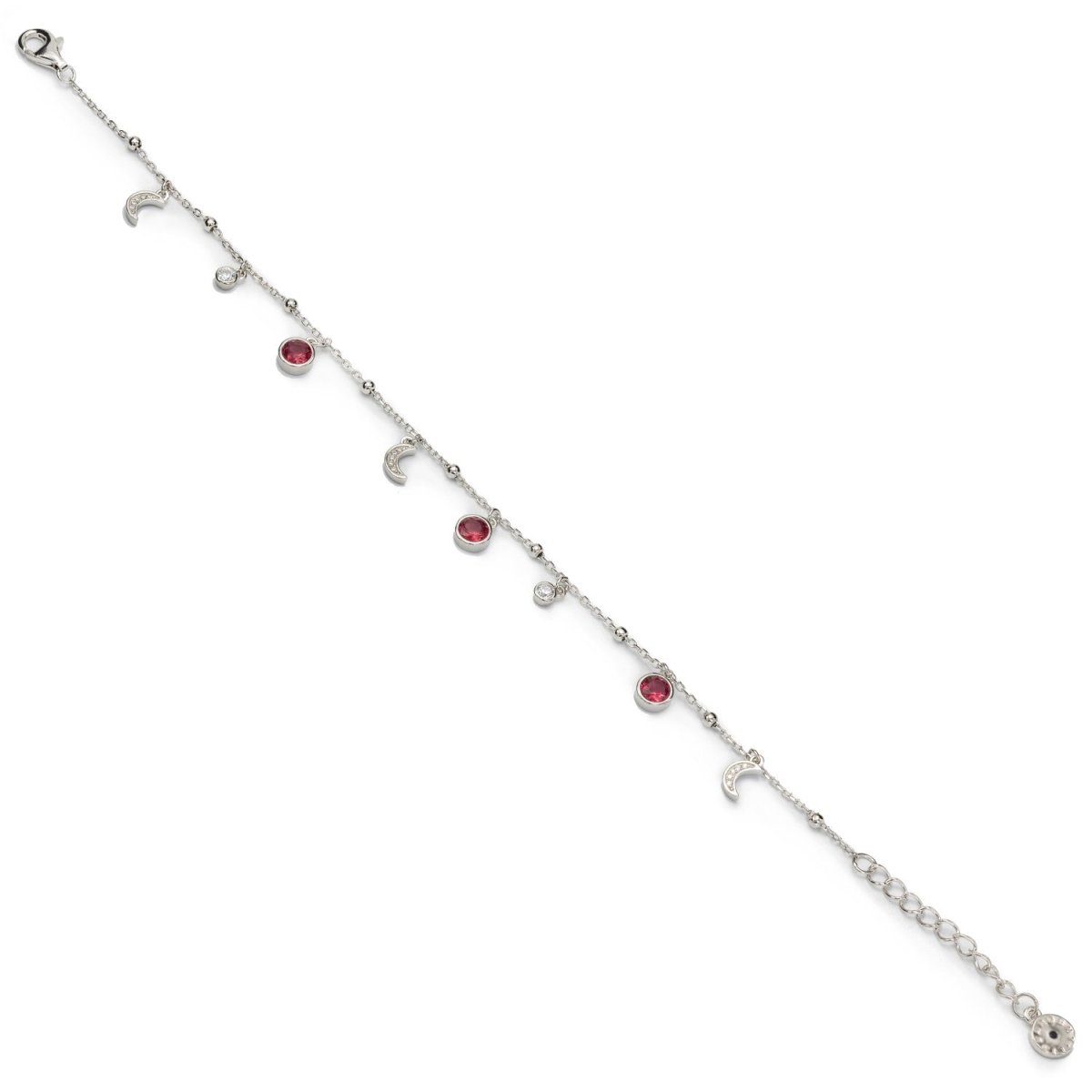 Bracelet - Bracelets with pendants with moon motif stones