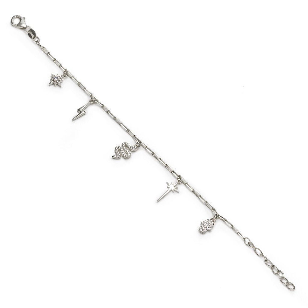 Bracelets with multi charm design pendants - LINEARGENT