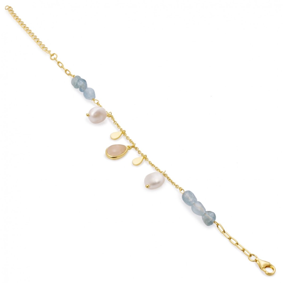 Pulsera · Pulseras con colgantes diseño de perlas y gemas