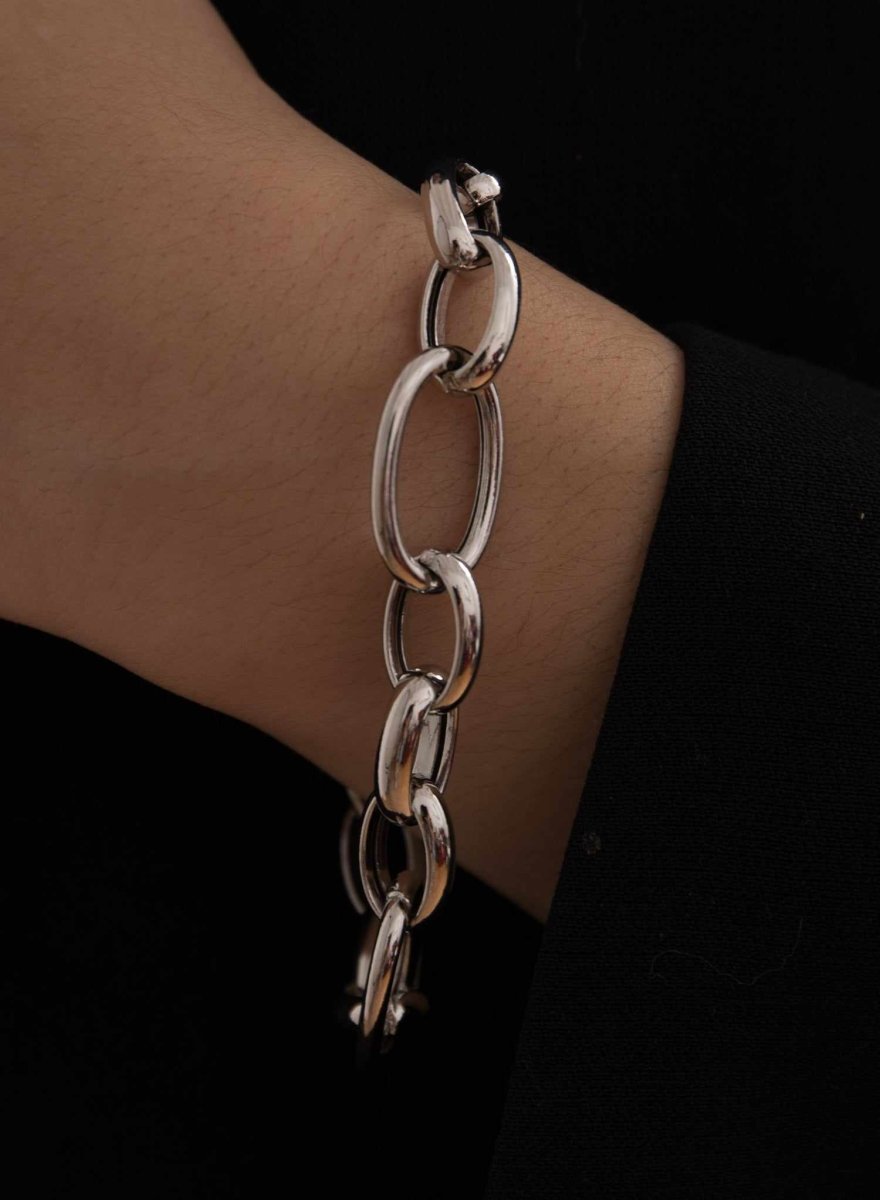 Bracelet - Bracelets silver links design in two sizes