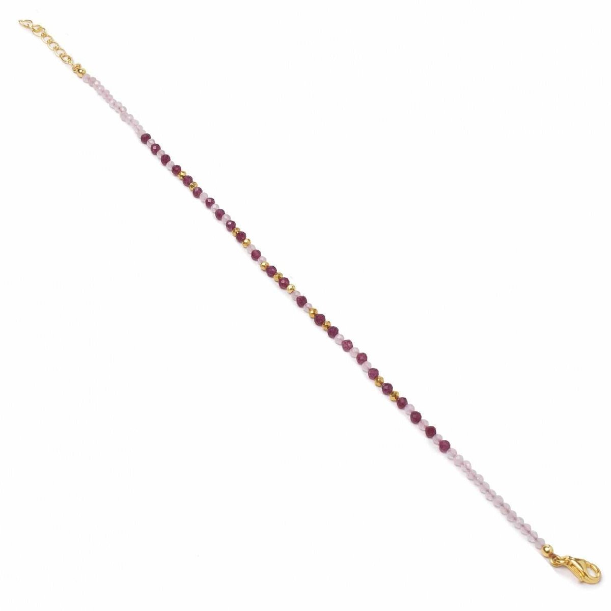 Bracelet - Thin beads bracelets composed of rose quartz